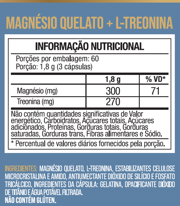 Magnesio L Treonato L-Treonina 180 Capsulas - Nutrione