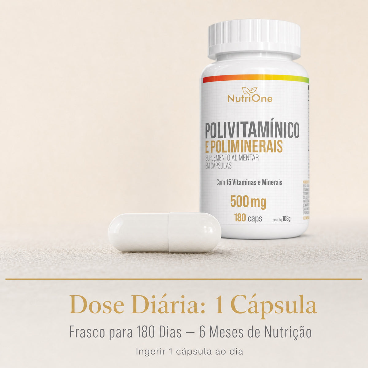 Polivitamínico Completo 180 Cápsulas - Nutrione