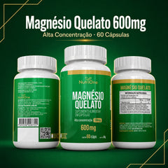 Magnesio Quelato Alta Concentracao 60 Capsulas - Nutrione