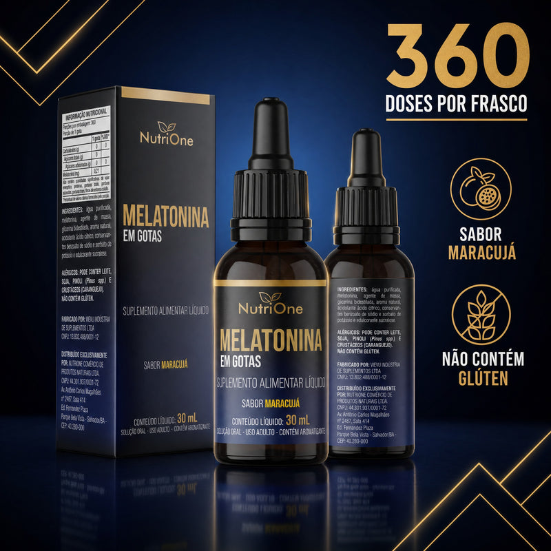 Melatonina em Gotas 30ml Sabor Maracujá
