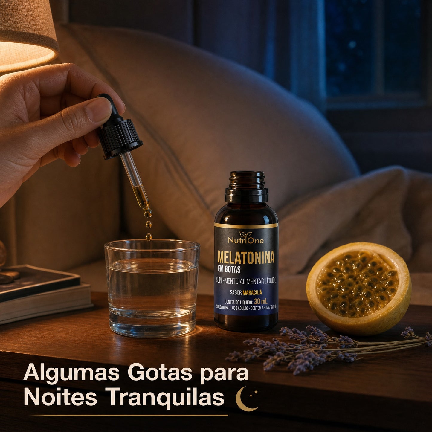 Melatonina em Gotas 30ml Sabor Maracujá