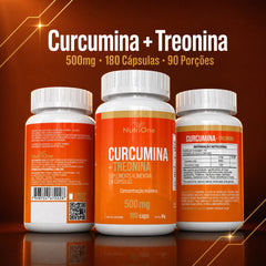 Curcumina 95% (cúrcuma Longa) 180 Caps 500mg - Nutrione