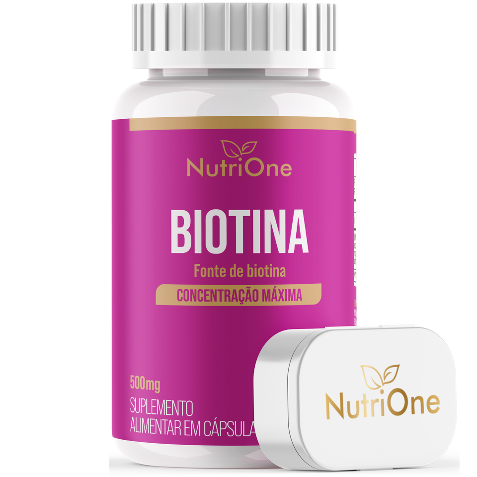 Biotina 45mcg Concentração Máxima 60 Cápsulas Vitamina B7 - Nutrione