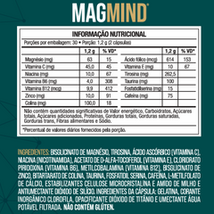 Magmind Formula Memoria Concentracao Foco 600mg - Nutrione