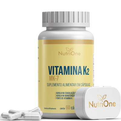 Vitamina K2 MK7 Menaquinona 60 Cápsulas