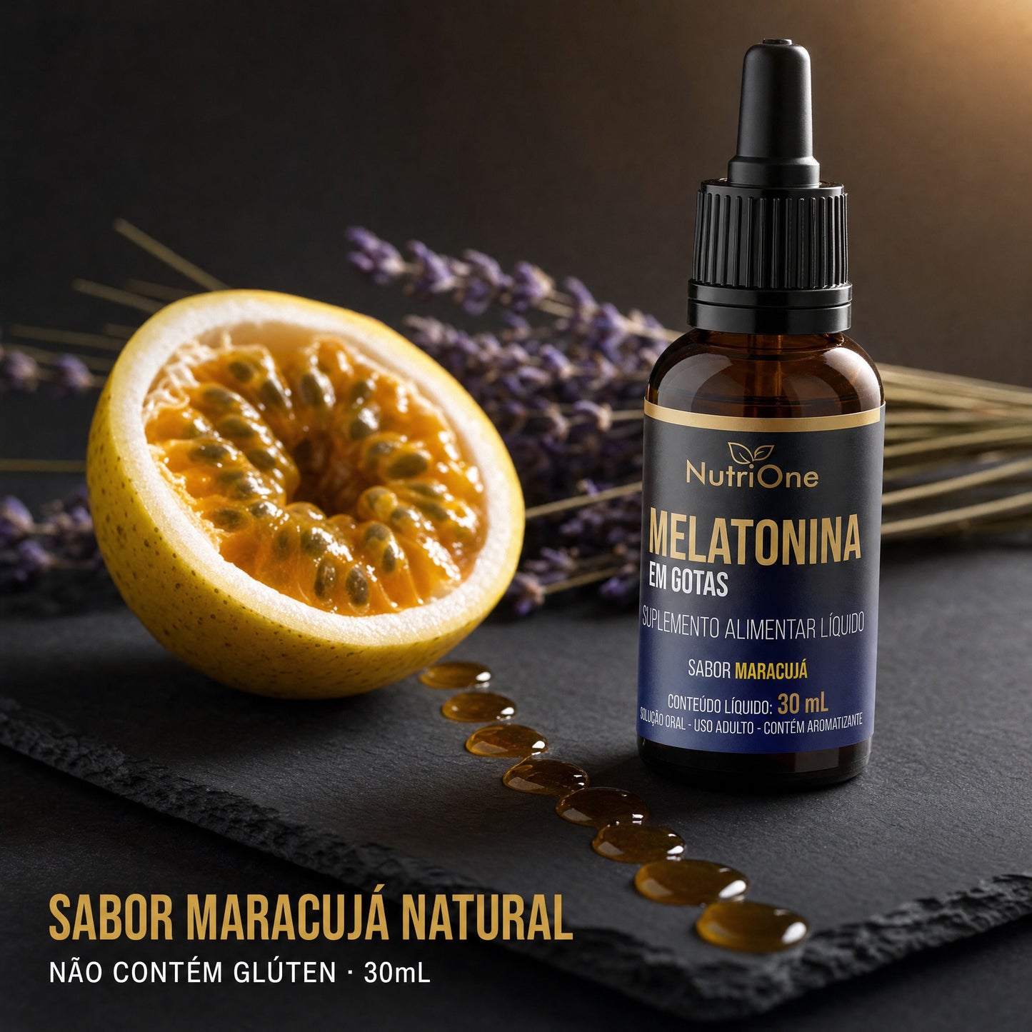 Melatonina em Gotas 30ml Sabor Maracujá