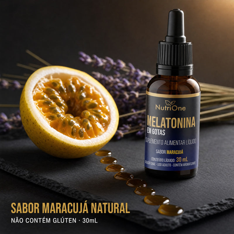 Melatonina em Gotas 30ml Sabor Maracujá