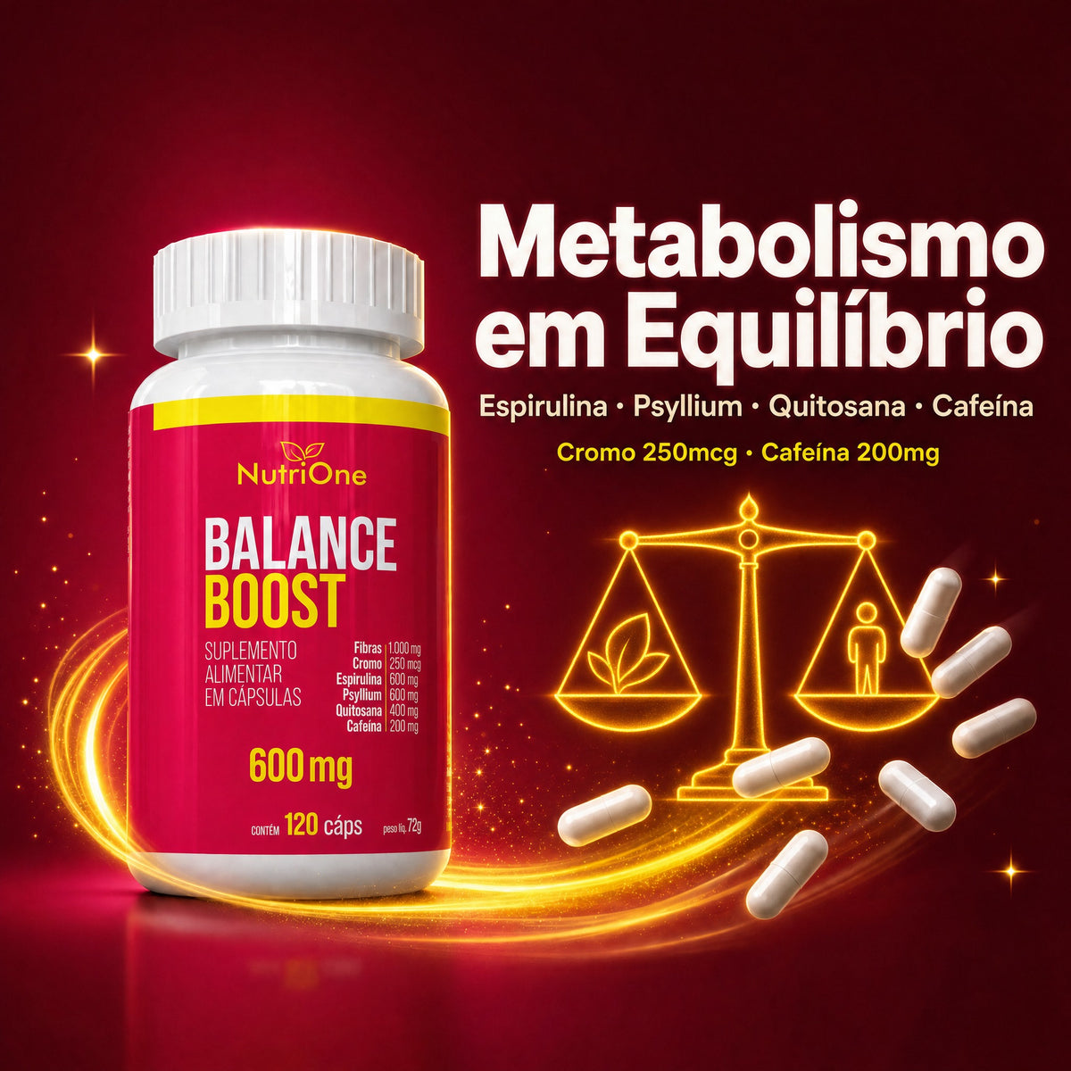 Balance Boost 600mg 120 Capsulas - Nutrione