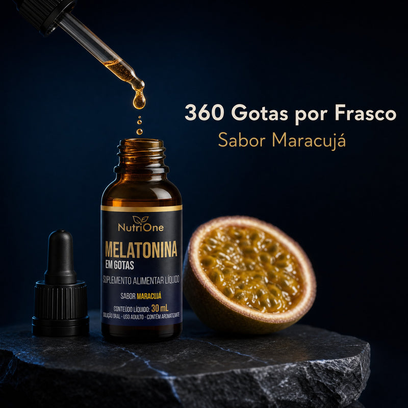 Melatonina em Gotas 30ml Sabor Maracujá