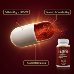 Licopeno 8mg + Selênio 30 Cápsulas - Nutrione
