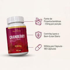 Cranberry 500mg 180 Capsulas - Nutrione