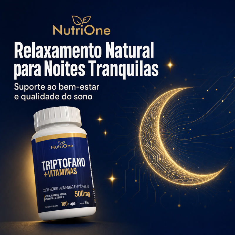 Triptofano + Vitaminas 500mg 180 Cápsulas