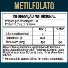 L-Metilfolato de Cálcio 60 Cápsulas