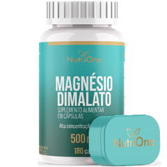 Magnésio Dimalato Puro 180 Cápsulas 500mg - Nutrione