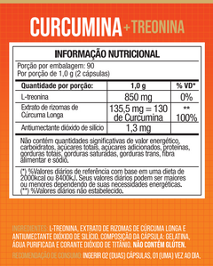 Curcumina 95% (cúrcuma Longa) 180 Caps 500mg - Nutrione