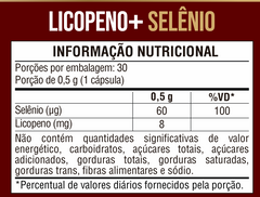 Licopeno 8mg + Selênio 30 Cápsulas - Nutrione