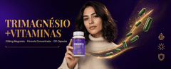Trimagnesio (Malato, Taurato e Quelato) + Zinco, Vitamina C e D, 120 Capsulas - Nutrione