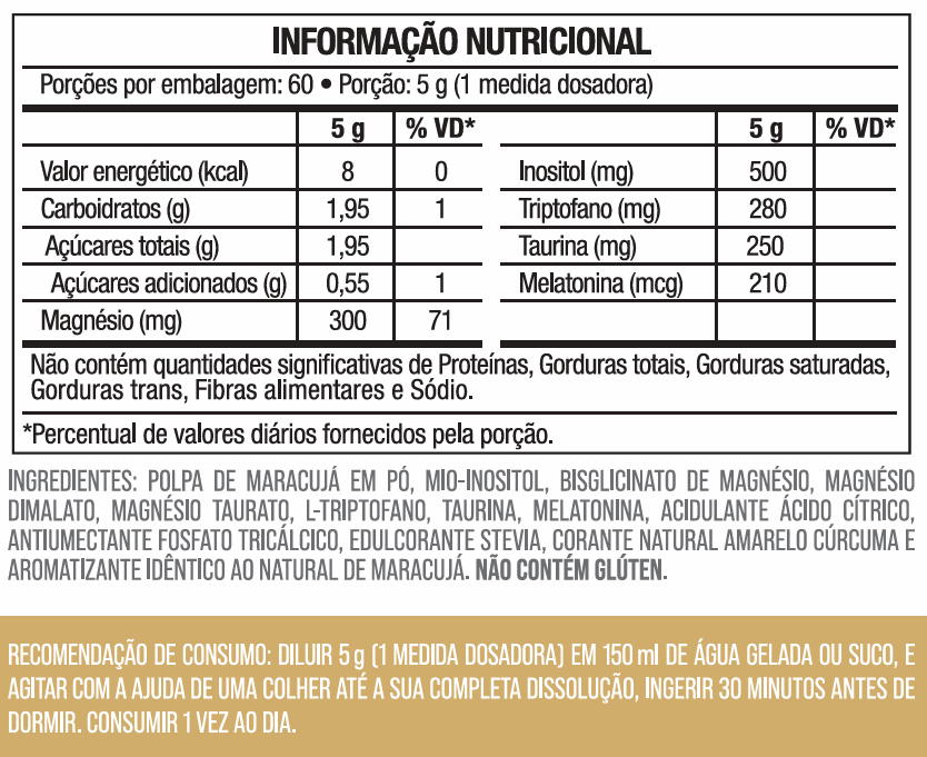 Magnésio + Inositol Restore Maracujá