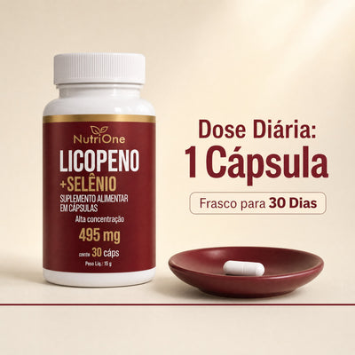 Licopeno 8mg + Selênio 30 Cápsulas - Nutrione