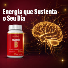 Complexo B 180 Caps 500mg Vits B1 B2 B3 B5 B6 B12 - Nutrione