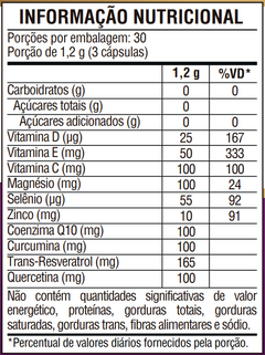 Resveratrol Trans Formula Premium 10 Ativos Concentrados 90 Capsulas - Nutrione