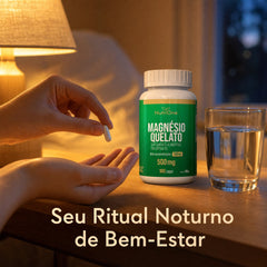 Magnésio Quelato (Bisglicinato) 180 Caps 500mg - Nutrione
