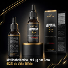 Vitamina B12 Metilcobalamina Líquida em Gotas