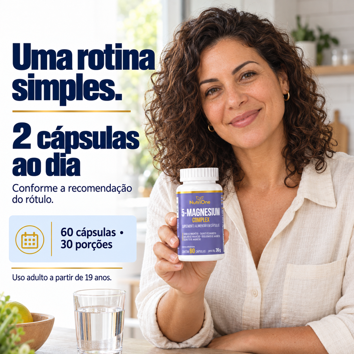 5-Magnesium Complex NutriOne 60 cápsulas - imagem 3