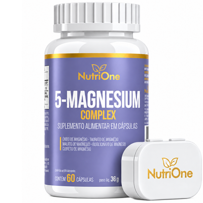5-Magnesium Complex 5 Magnésios 60 Cápsulas - Nutrione