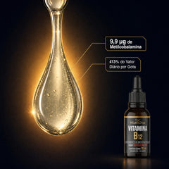 Vitamina B12 Metilcobalamina Líquida em Gotas