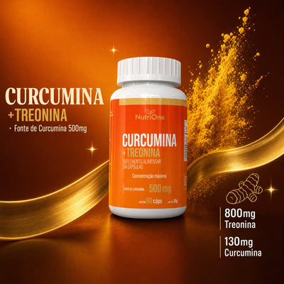 Curcumina 95% (Curcuma Longa) + L-Treonina 60 Caps - Nutrione