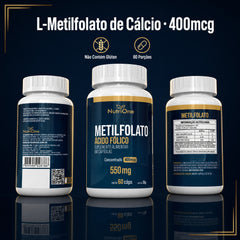 L-Metilfolato de Cálcio 60 Cápsulas