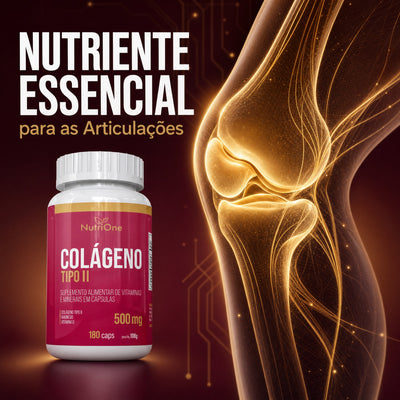 Colágeno Tipo 2 180 Caps + Vitamina D e Magnésio - Nutrione