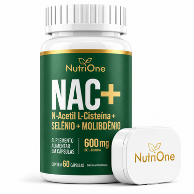 NAC Plus 600mg com Selênio e Molibdênio 60 Caps - Nutrione