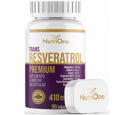 Resveratrol Trans Formula Premium 10 Ativos Concentrados 90 Capsulas - Nutrione