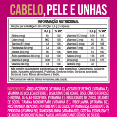 Cabelo, Pele e Unhas 60 Caps 600mg 16 Ativos - Nutrione
