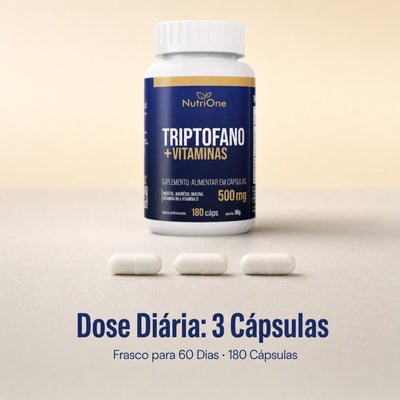 Triptofano + Vitaminas 500mg 180 Cápsulas