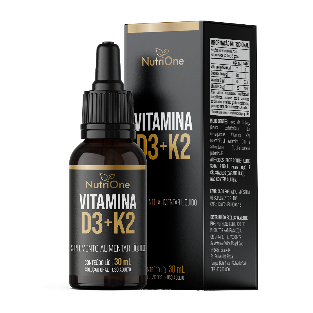 Vit. D3 2.000UI + K2 MK7 em Gotas 120 Doses