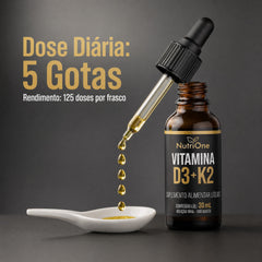 Vit. D3 2.000UI + K2 MK7 em Gotas 120 Doses