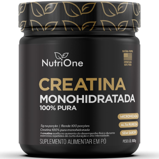 Creatina Monohidratada Pura 500g Sem Sabor