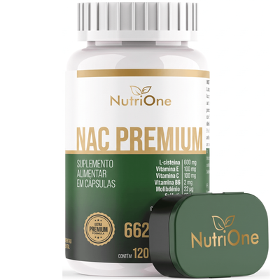 NAC Formula Premium 8 Ativos Concentrados 120 Capsulas - Nutrione
