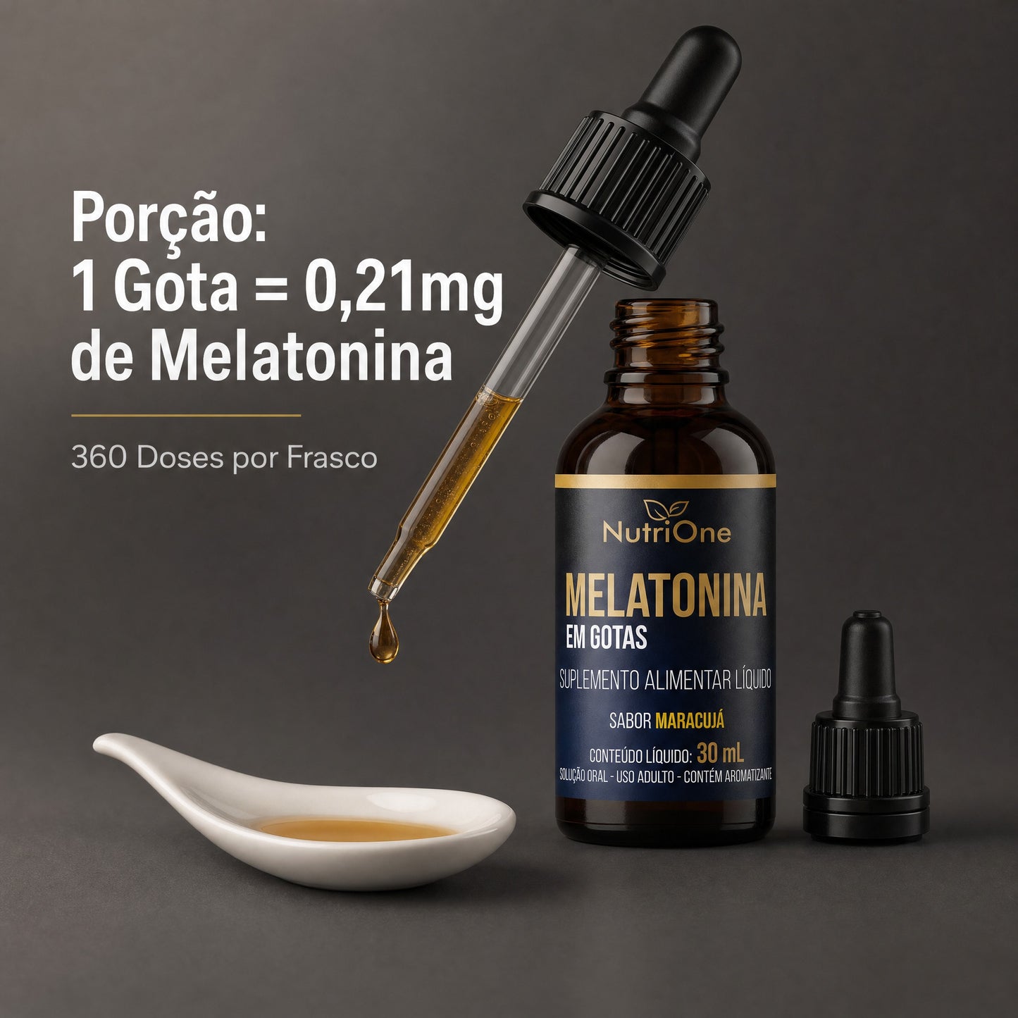 Melatonina em Gotas 30ml Sabor Maracujá