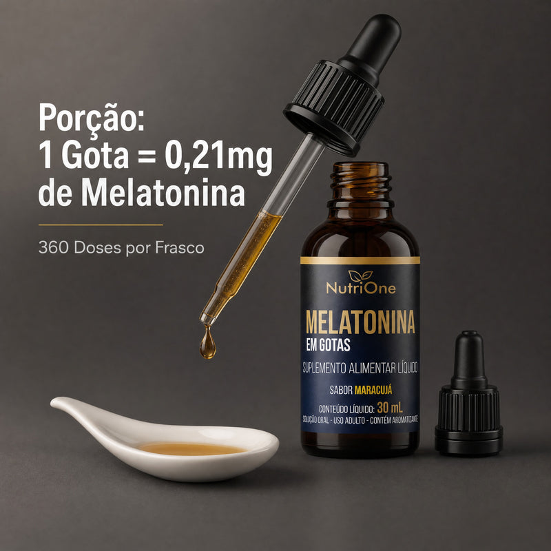 Melatonina em Gotas 30ml Sabor Maracujá