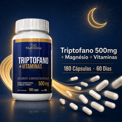 Triptofano + Vitaminas 500mg 180 Cápsulas