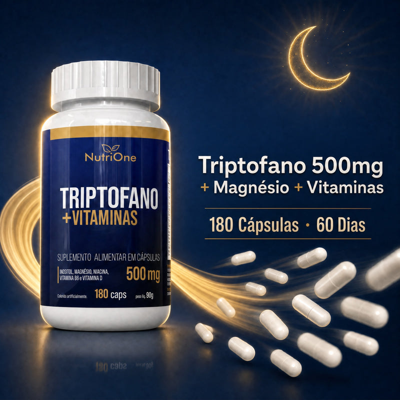 Triptofano + Vitaminas 500mg 180 Cápsulas