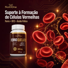 Formula Premium Ferro Quelato + 4 Ativos Concentrados 120 Capsulas - Nutrione