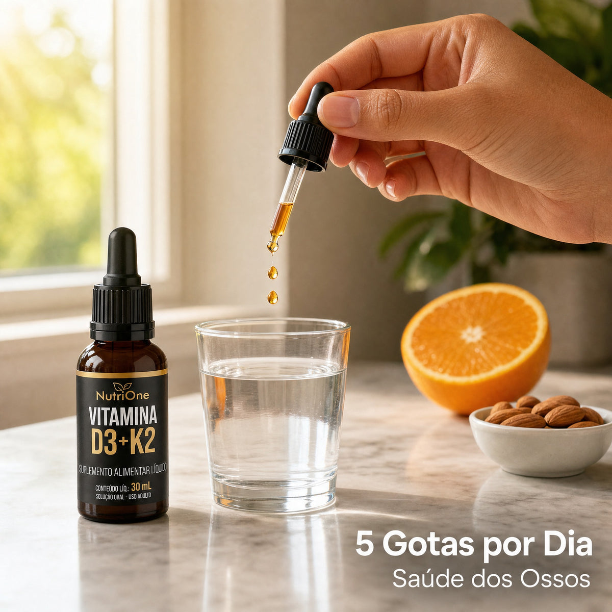 Vit. D3 2.000UI + K2 MK7 em Gotas 120 Doses