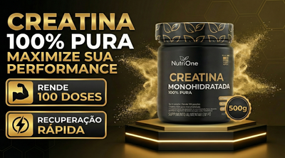 Creatina Monohidratada Pura 500g Sem Sabor