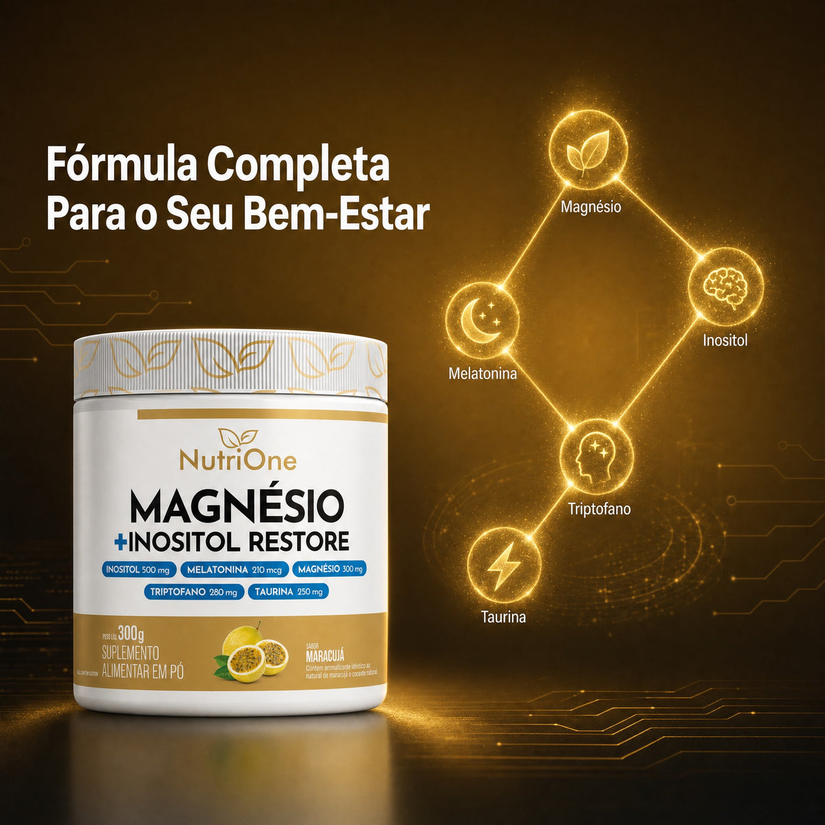 Magnésio + Inositol Restore Maracujá