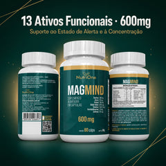 Magmind Formula Memoria Concentracao Foco 600mg - Nutrione
